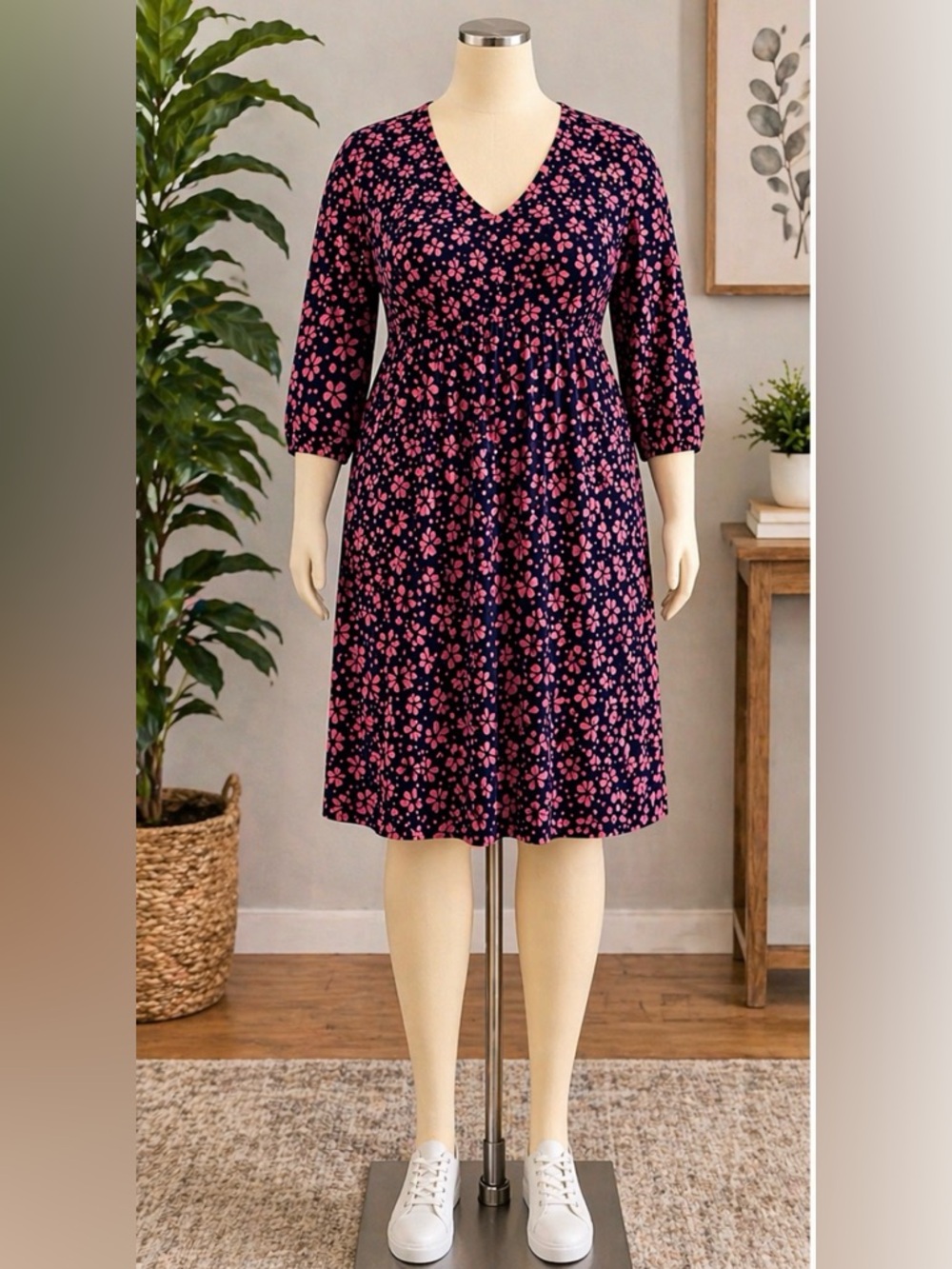 Boden Hattie Jersey Dress - Size 22 - Excellent Used Condition